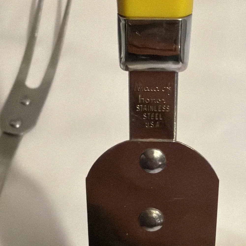 SEARS MAID OF HONOR 3 PIECE KITCHEN‎ UTENSIL SET YELLOW HANDLE VINTAGE